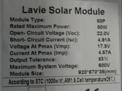 80 Watt Solar Panel M80wattLable.jpg, 18 kB